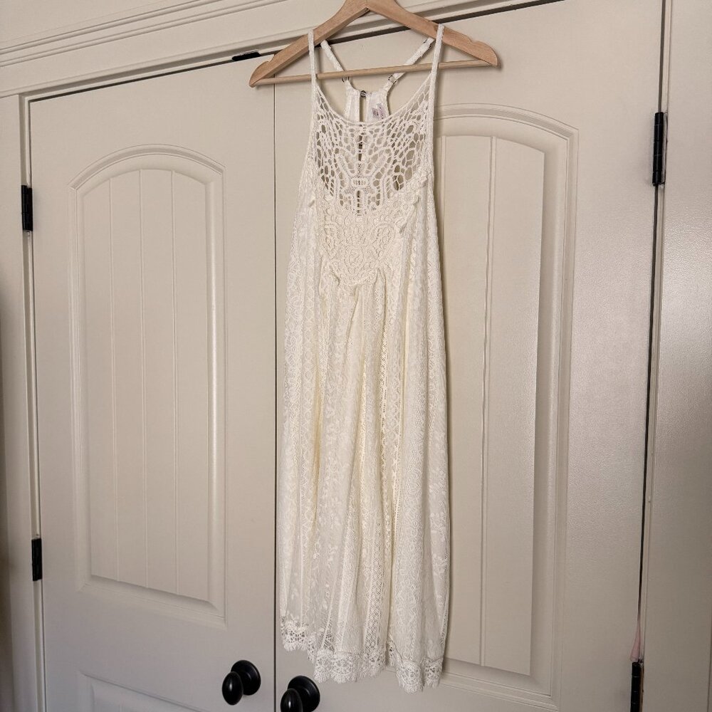 Xhilaration Lace Overlay Crochet Sun Dress, Size XXL